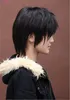 WoodFestival Beauty Men039s Short Straight Wig Cosplay Costume Black wig fashion boys full synthetic wigs cap9622607