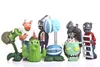 PVZ Games персонажи фигурки фигурки PVC дисплея модели игрушки 8pcs/lot 1.5-3inch