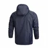 Autumn New Men Brand Clothing Sportswear Men Fashion Thin Windbreaker Jacket Zipper Coats Outwear Hooded Men Jacket L-4XL