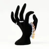 Black Velvet Mannequin Hand Shape Necklace Ring Bracelet Watch Glove Display Stand Holder Jewelry display Free Shipping