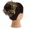 Whole1pc Bunsヘアピースアップupdo Bride Bun Natural Elastic Hairpiece Wavy Massy Multifuction Synthetic Curly Hair Chignon2971486