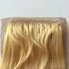 Brasiliansk blond kroppsvåg silkebasstängning Mellandel blekade knutar med babyhår del Human Virgin Hair Swiss 613 Closu9196994