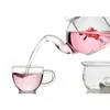 Wholesale-High Quality Heat Resistant Glass Teapot With Infuser Coffee Leaf  350ML/600ML/800ML1000ML