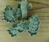 50sets / lot 4 pcs kit DIY feuille d'arbre Cookies Cutter Printemps Pressing Moule Fondant Moule Gâteau Décoration Outils