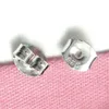 10pairsLot 925 Silver Silver Earge Back Stoppers Connecteurs Connecteurs Constructions de bijoux Composants pour DIY Craft Gift AP7362024082