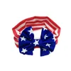 Baby Star Stripe National Flag Bowknot Headpastes 3 Design Girls Lovely Cute American Flag Band Headwrap Dzieci Elastyczne akcesoria