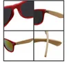 2017 الجديدة ماركة مصمم الخيزران النظارات النساء الرجال نظارات شمسية عالية الجودة خشبية 6 قطعة / الوحدة مجانية
