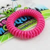 Novo Mosquito Pulseira Repelente Elástico Bobina Elástica Espiral mão Wrist Band telefone Anel Cadeia Anti-mosquito pulseira