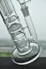 Image réelle Straight Glass Bongs Arbre Arbre Perc Percolateur Percolateur Tuyau de verre épais Tuyau d'eau Bong avec un flacon articulaire de 18mm perc