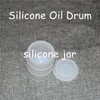 Kształt beczki Big Size Boxes 26ml BHO DAB Silikonowe słoiki bębnowe Pojemnik na kontenery Slick Wax