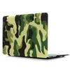 Hård plastfodral täcke vatten dekal skalskyddsmedel för MacBook Air Pro Retina 13 15 16 tums fall Camouflage blommor US flaggdesign