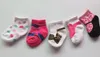 Mode nyfödd baby toddler strumpor barn flicka pojke tecknad bomull strumpor Många mönster färgglada julklapp 0-12m droppe frakt