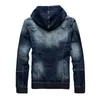 Automne-2016 Automne Nouvelle Arrivée Souyute Hommes de Chapeau Denim Veste Vêtements de Sport En Plein Air Casual Hoodies Jeans Veste Taille M-XL 801