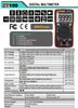 ZT109 Palm-size True-RMS Digital Multimeter 9999 Counts Square Wave Backlight AC DC Spoltage Ammeter Current Ohm Auto Manual247y