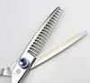 553# 6.0'' Brand Purple Dragon Hairdressing Scissors JP 440C Barber's 18 Teeth 45% Thinning Rate Thinning Scissors Hair Shears