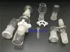 18mm14mm Oil Reclaimer Glass Adapter för glasbongs vattenrör kommer med glasburkhuvud och Keck Clip