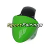 fairings لكاواساكي zx7r 1996-2003 abs البلاستيك الأبيض الأخضر 5 دراجة نارية هدية كيت