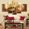 Handgemaltes 5-teiliges Set modernes Ölgemälde auf Leinwand, abstrakte Wandkunstbilder für die Heimdekoration, schöne Blumengeschenke