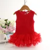 2017 Baby Romper Rose Flower tutu tulle clothing Romper girl rompers infant vest tulle girls clothes baby tutu dress romper 5 Colors