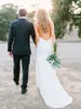 2017 New Lace Mermaid Wedding Dresses Sexy Spaghetti Straps Backless Wedding Bridal Gowns Court Train Garden Wedding Dress