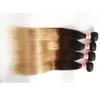 Blonde Brazilian Virgin Straight Hair Bundles Ombre Human Hair Extensions 1B27 1B30 1B99J 1B427 Hair Products3986643