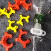 Cheapest ! 10mm 14mm 19mm joint size Plastic K Clip Color Plastic Keck Laboratory Lab Clamp Clip