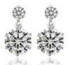 925 argent plaqué boucles d'oreilles stud cristal naturel gros bijoux de mode pour les femmes amour coeur couronne doux bowknot arc designer boucle d'oreille boucles d'oreilles boucles d'oreille