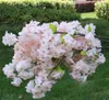 Kunstbloemen Cherry Blossom Stengels Fake Sakura Tree Tak voor Bruiloft Centerpieces Home Party Decoratieve bloem Vijf kleuren