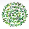 200 PCS 3D Papillon Stickers Muraux Art Wall nouveauté décoration DIY votre propre décoration de chambre d'enfants PVC amovible