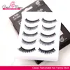 Greatremy 5 Pairs Different Styles Hand-made Makeup Natural Thick Soft Fake Eyelashes for Party and Daily Use