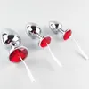 Metalen anale plug met sieraden draad DIY elektrische schok sex speelgoed accessoires