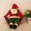Jul Hängsmycke Söt Santa Claus Dörr Hängande Doll Pendant Strap Toy Christmas Barn Leksaker Snowman Santa Parachute