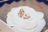 Anel de macaco animal para mulheres menina moda zircônia cúbica encantos anel rosa banhado a ouro anel aberto ajustável festa de casamento costume175o
