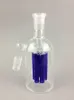 6 Armen Glazen Waterpijpen Pijpen Ashcatcher Nieuw Ontwerp Groothandel Hoge Kwaliteit Ash Catcher 14.5-14.5mm Blauw glas Bong Precooler