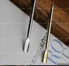 envío gratis ----- 2016 nueva Mini Cucharadita de metal de alta calidad micro pala Tyrant Gold --pipa de fumar narguile de vidrio Gongs de vidrio - plataformas petroleras