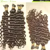 100 Virgin Indian trenzado crochet a granel Cabello humano Suelto Onda profunda rizado 300glot Paquetes completos Hermana Comprar Many3427832