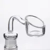 Bigger Bowl Pure Quartz Banger Nail 14mm 18mm Frosted Joint 2 en 1 en gros, Free Fast DHL