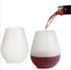 シリコンワイングラス11オンス350ml Unbreakable Party Camping Picnic RV Yachting TravelWine Cups