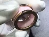 Rosa keramiska ringar titan stål guldfärg heta mode vigselringar för kvinna gåva toppkvalitet