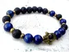 SN0295 bijoux Design de mode Lapis Lazuli Hamsa bracelet lave Hamsa bracelet Lapis et lave homme bonne chance bracelet217u