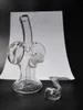 2016 Super mignon Mini skurper conduites d'eau Bangs en verre épais 10mm joint verre bongs plate-forme pétrolière dab rigs 2 trous perc haute qualité livraison gratuite