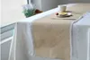 Białe obrusy lniane, styl Europy Pure White Color Cloth, Upscale Cafe Restaurant Table Cover Ręczniki