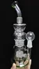 2023 facebook hot Hitman narguilés Bubbler de vidro toro bong com sotaque esfumaçado Plataformas de vapor de vidro Plataforma de petróleo Reciclador de vidro tubos de água com junta de 18,8 mm