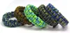 Fashion Mix Colors Du väljer Paracord Parachute -sladdarmband Survival Armband Camping Travel Kit