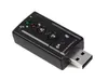 Hot selling Portable pc sound card Virtual 7.1 Channel 3D external 2.0 usb audio sound card Adapter For PC Laptop