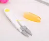 1200pcs / lot u shape clippers Sy trimning sax Nippers Transparent Cover Mini Cross-Stitch Broderi Clipper Cutter