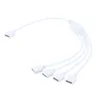 4PIN RGB Led Conector 1 a 4 Portas 4PIN RGB Conectar Fio para 3528/5050 RGB Strip Splitter RGB Led Conector de Tira