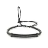 New Design Watch Protector CZ Macrame Bracelets With High Quality Black & White Zircon Long Tube Jewelry