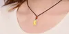 Gold inlaid jade amulet constellation necklace and pendant (cartoon pig)