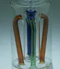 長い四顎ガラスホーカー----オイルリグガラスボンズ水管厚いパイレックスミニヘッディ液体SCIウォーターパイプ、カラーランダムデリバリー